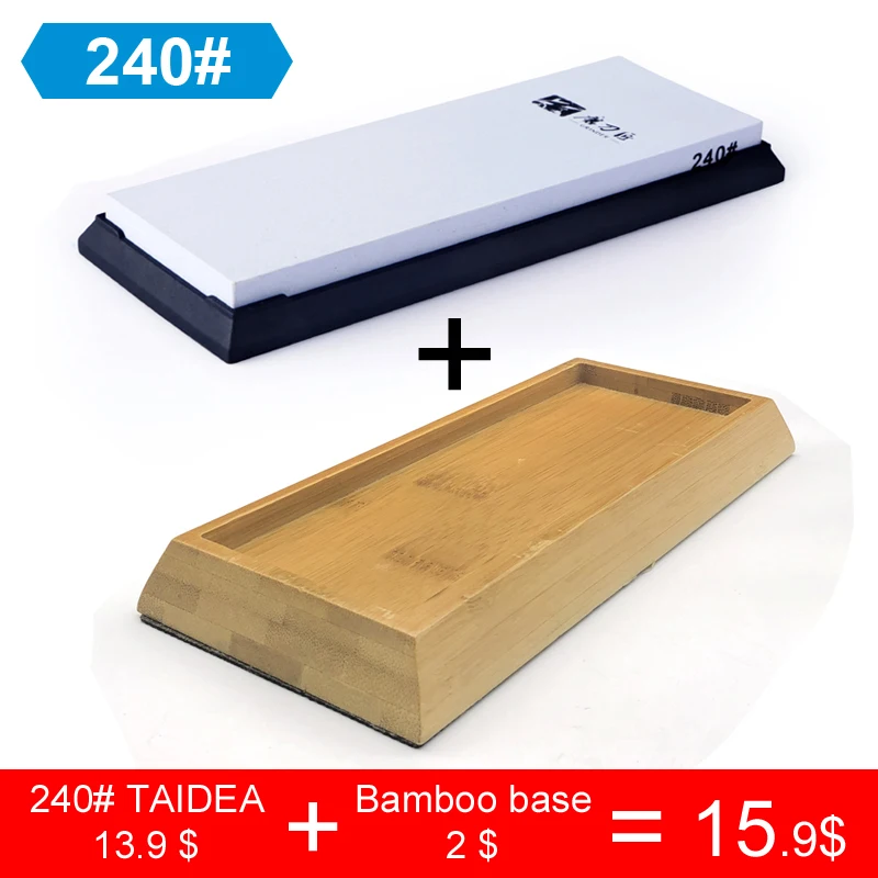 Камень для заточки ножа TAIDEA, 240-3000, бамбуковая основа, профессиональный, точильный, подарочный