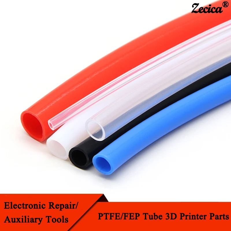 1 м FEP PTFE трубка ID 0,5 1 2 2.5 3 4 5 6 7 8 10 12 14 16 18 20 мм F46 Изолированный шланг жесткая труба 600 В для 3D принтера запчасти труба