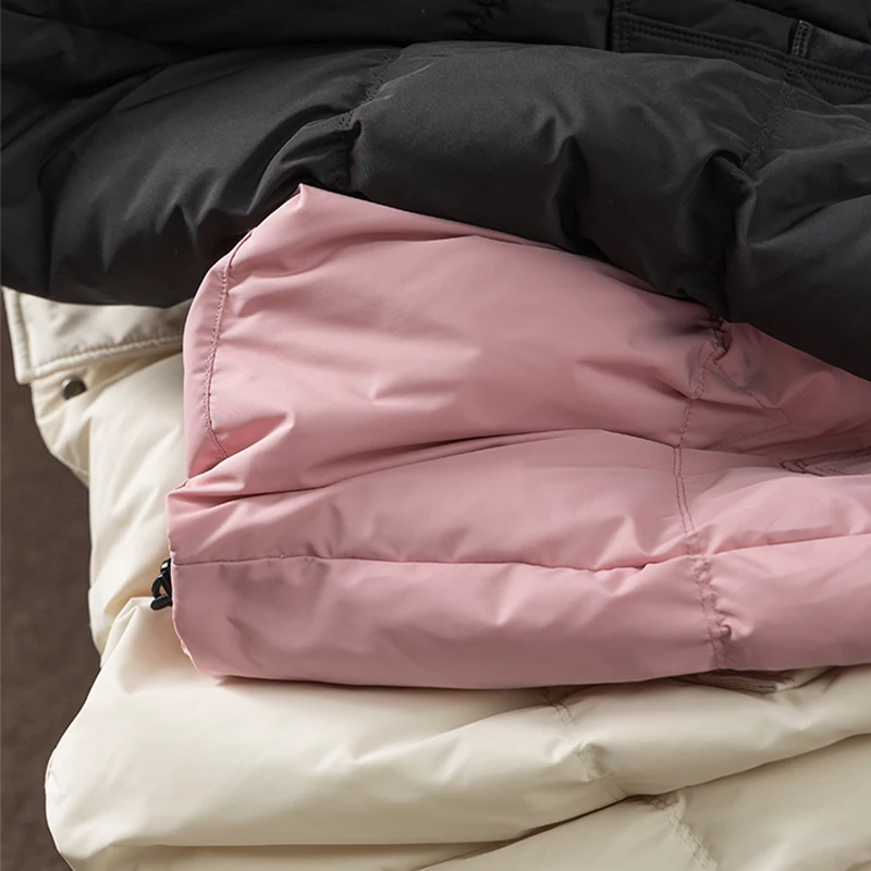 2022 New 90% White Duck Down Jacket Women Safari Style Zipper Slim Winter Coat Women Casaco Feminino Luxury Designer