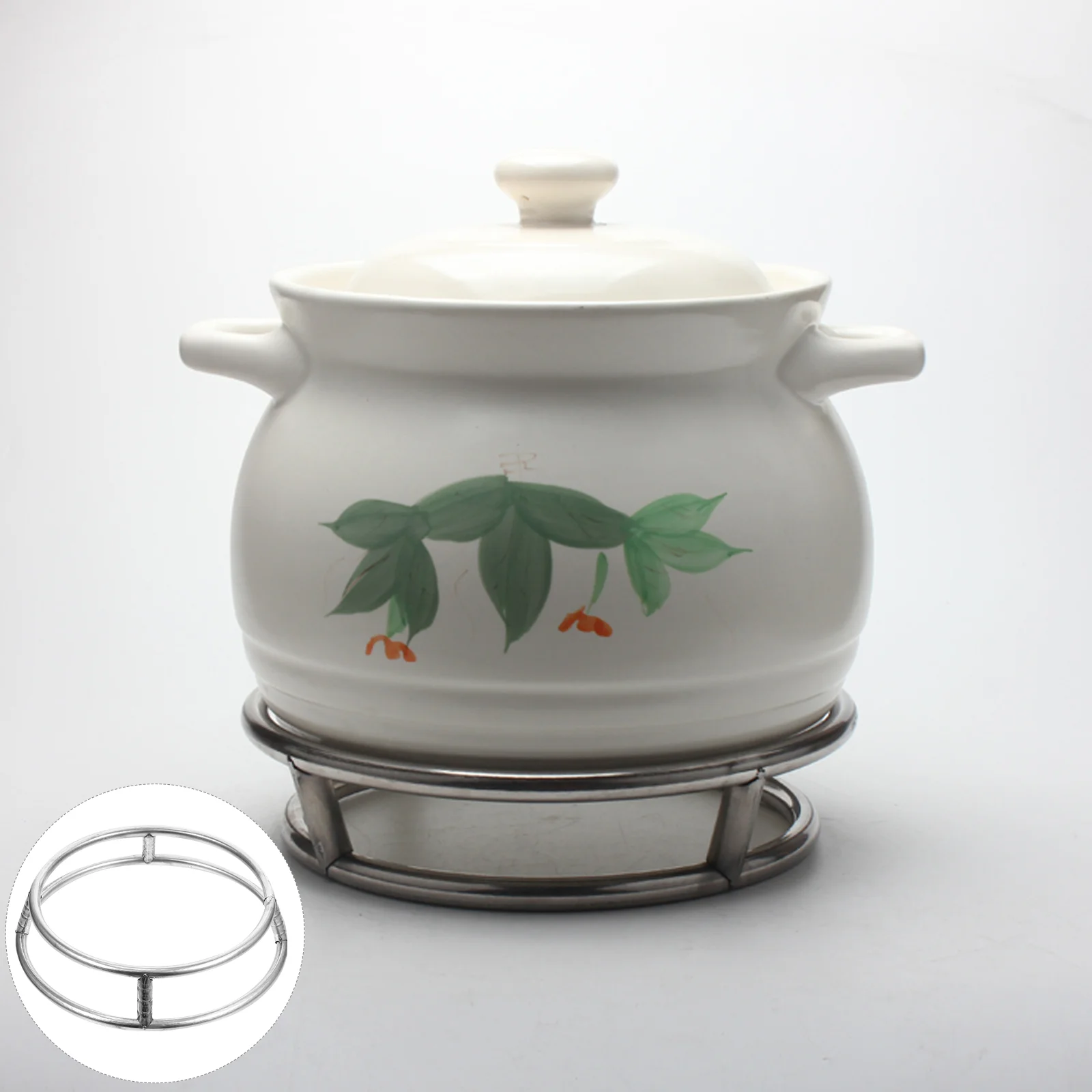 

Wok Ring For Gas Stove Stand Burner Grate Iron Non Cast Warmer Butter Reducersteel Support Wire Hob Holder Electric