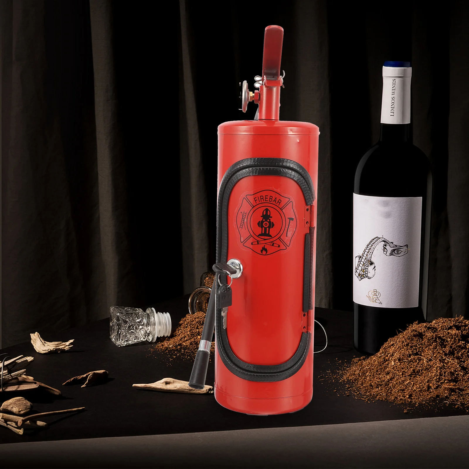 Шкаф Пожарный Подарки Виски Праздничный держатель для хранения Пожарные Простой