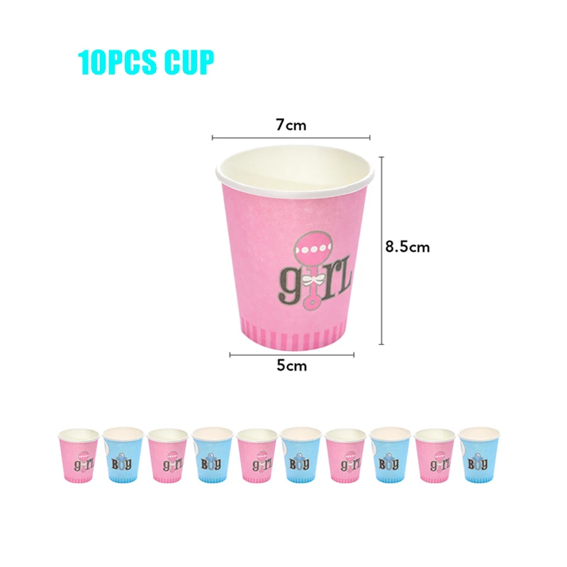 

Одноразовая посуда для мальчика или девочки с указанием пола, тарелка, чашка, баннер, воздушные шары, вечерние украшения для детского душа