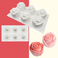 3d flower fondant mold cupcake jelly candy chocolate decoration baking tool moulds bloom rose silicone cake mold