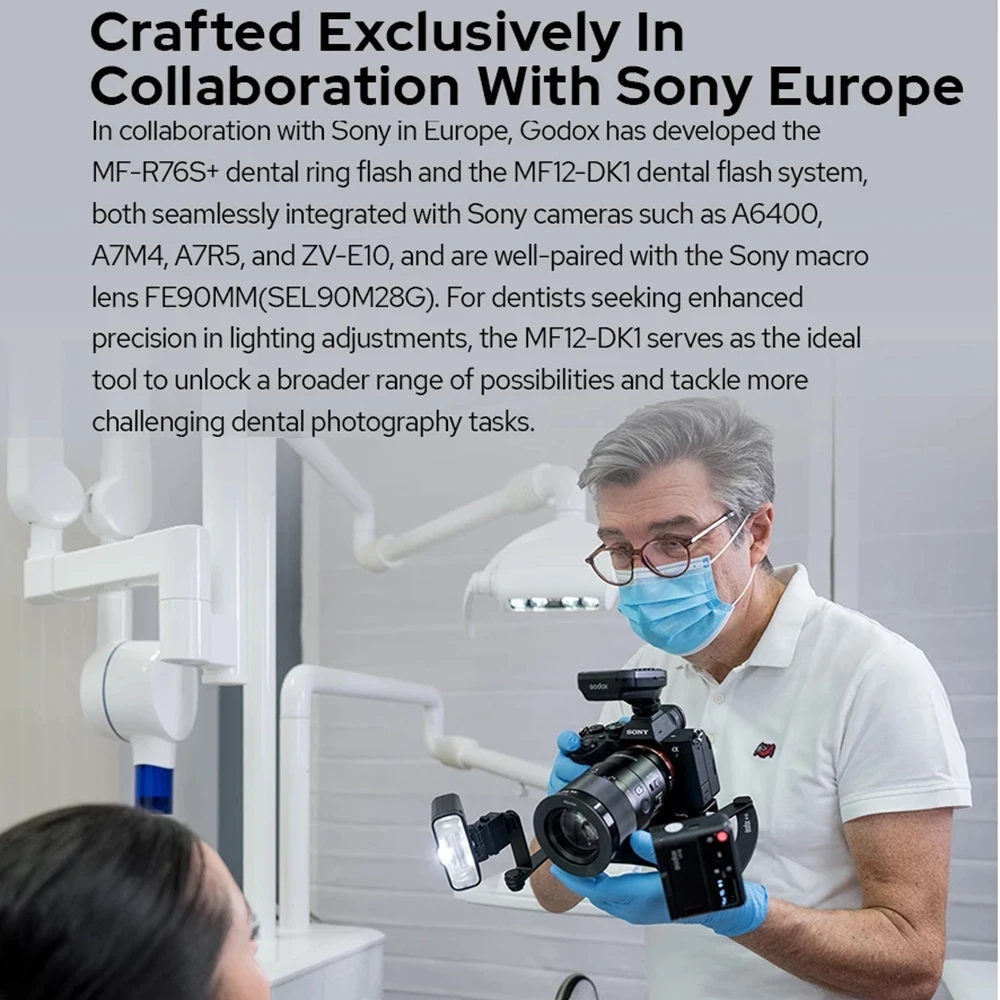 Godox MF12-DK1 TTL стоматологическая макроспышка двойной MF12 2 4G передатчик Speedlite XProII для