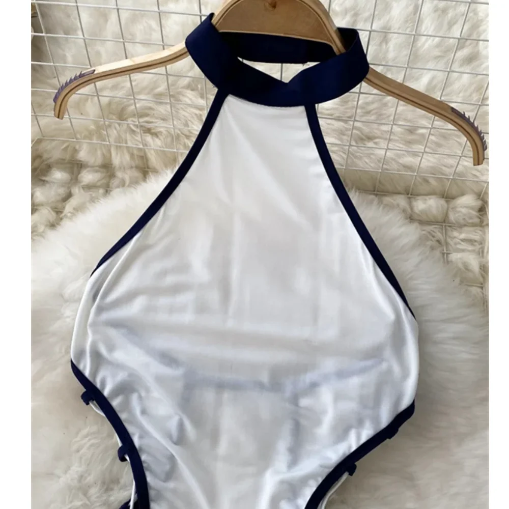 Женские Сексуальные Боди На Шнуровке С Шейным Ремешком Прозрачный Дизайн Модный