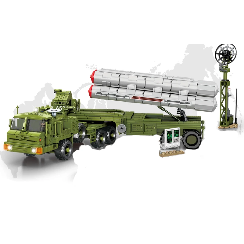WW2 Army Military Figures S400 World War 2 Air Defense Missile  Soldiers Building Blocks Kit Bricks Classic Model Toys Boys Gift