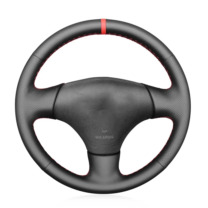 

Black Artificial Leather Red Marker Handsewing Car Steering Wheel Cover For Mazda MX-5 MX5 Miata NB 1998-2005 RX-7 RX7 1999-2002