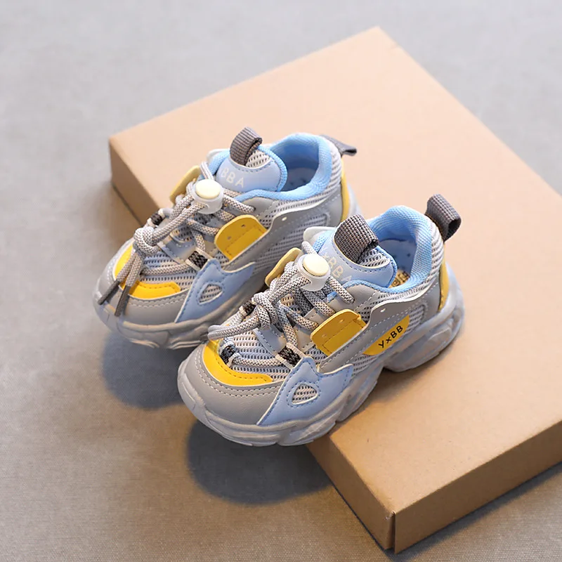 

New Size 21-36 Baby Toddler Shoes For Boys Girls Breathable Mesh Little Kids Casual Sneakers Non-slip Children Sport Shoes tenis