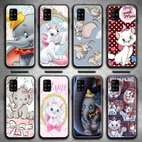 dumbo marie phone case for samsung galaxy a52 a21s a02s a12 a31 a81 a10 a30 a32 a50 a80 a71 a51 5g