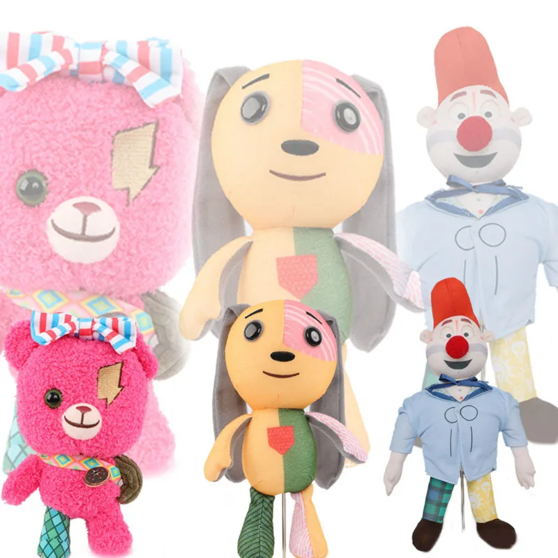 

25cm Kawaii Lost Ollie Plush Toy Cartoon Anime Character Rabbit Bear Clown Soft Stuffed Plushie Doll Birthday Gifts For Children