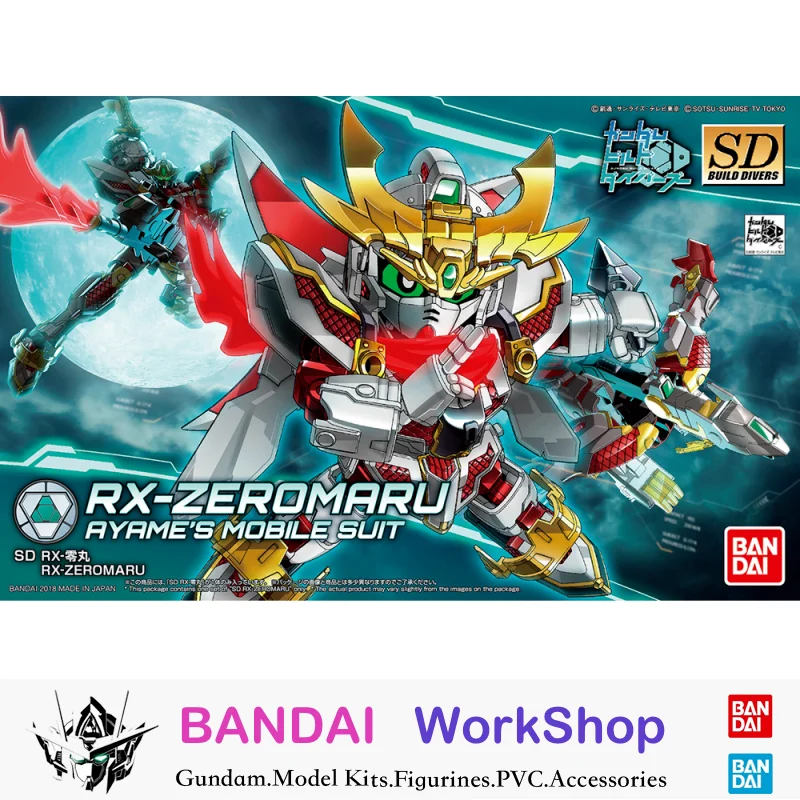 Bandai оригинальный SD сборный дайвер RX-Zeromaru Ryame мобильный костюм экшн-фигурка сборка модель комплект