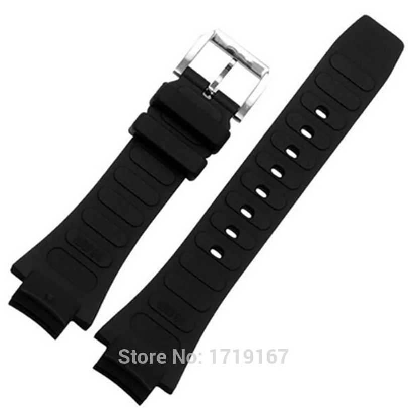 New Silicon Rubber Strap 26*16mm black port watchband  Watch Band for Ocean watches Replacement