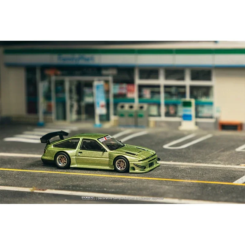 Tarmac Works 1:64 Toyota Sprinter Trueno AE86 Widebody Зелёная