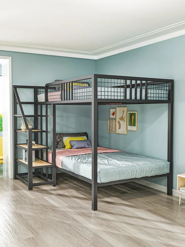 Кровать под заказ кованый железный Виадук верхнее свободное пространство для