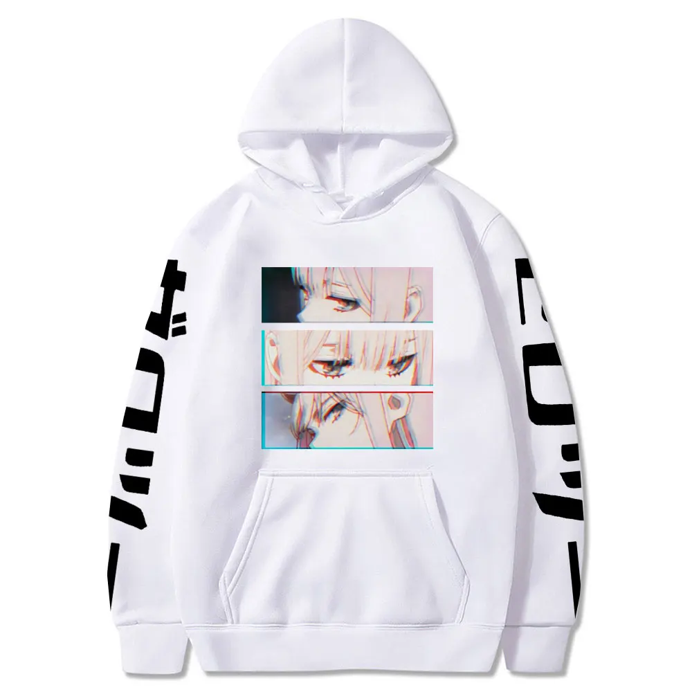 

2022 Anime Hoodie Darling In The Franxx Pullover Zero Two Hoodies Men Women Harajuku Hip Hop Sweatshirts Streetwear Men Tops