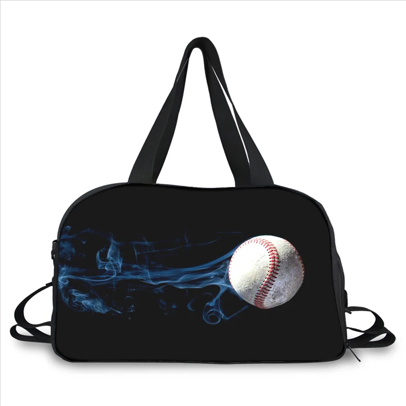 baseball movement 3D printing fashion trend portable large capacity multi-function messenger bag travel bag