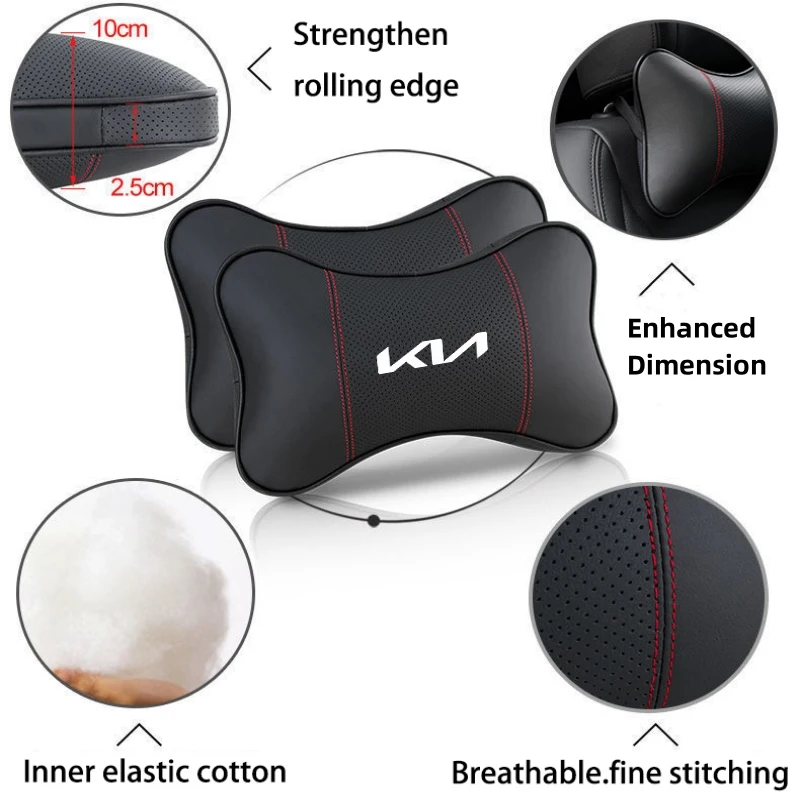 Автомобильная подушка для шеи на спине Napppa из мягкой кожи облегчение