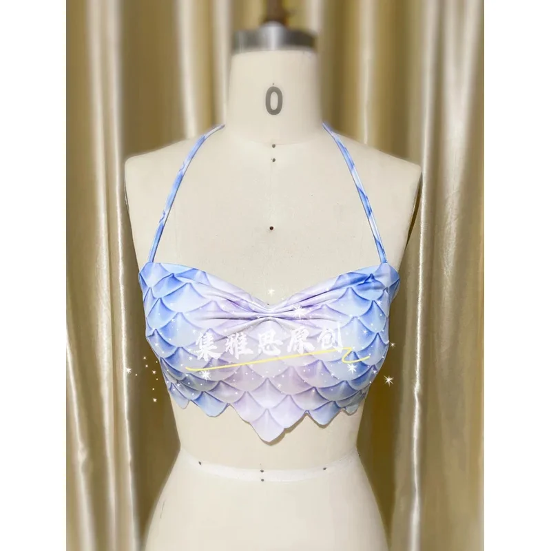 Оригинальный купальник рыба с большим хвостом 2 предмета