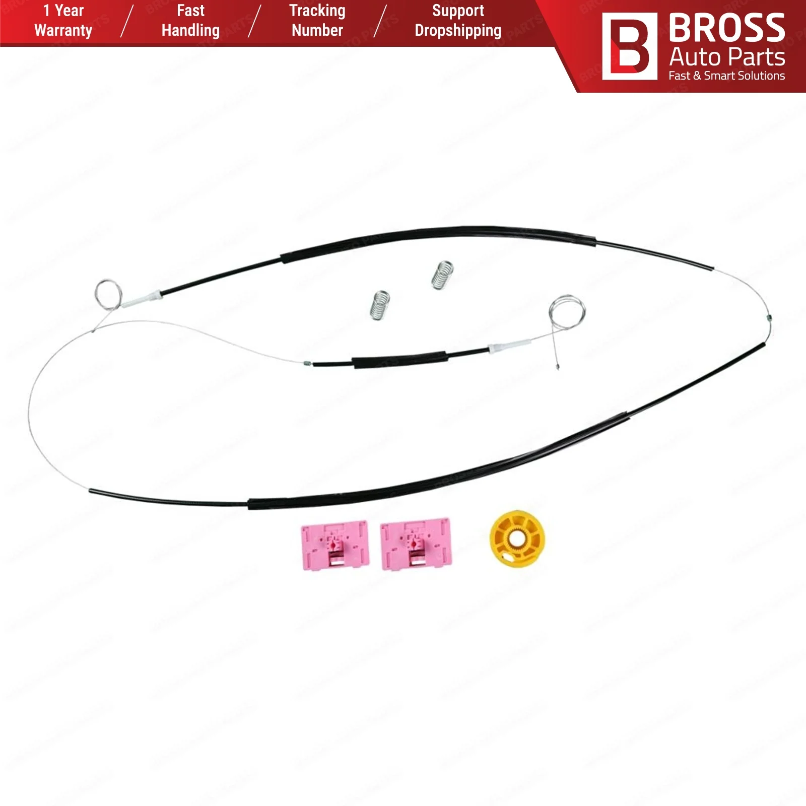 Bross автозапчасти BWR605 электрическая мощность регулятор окна Ремонтный комплект