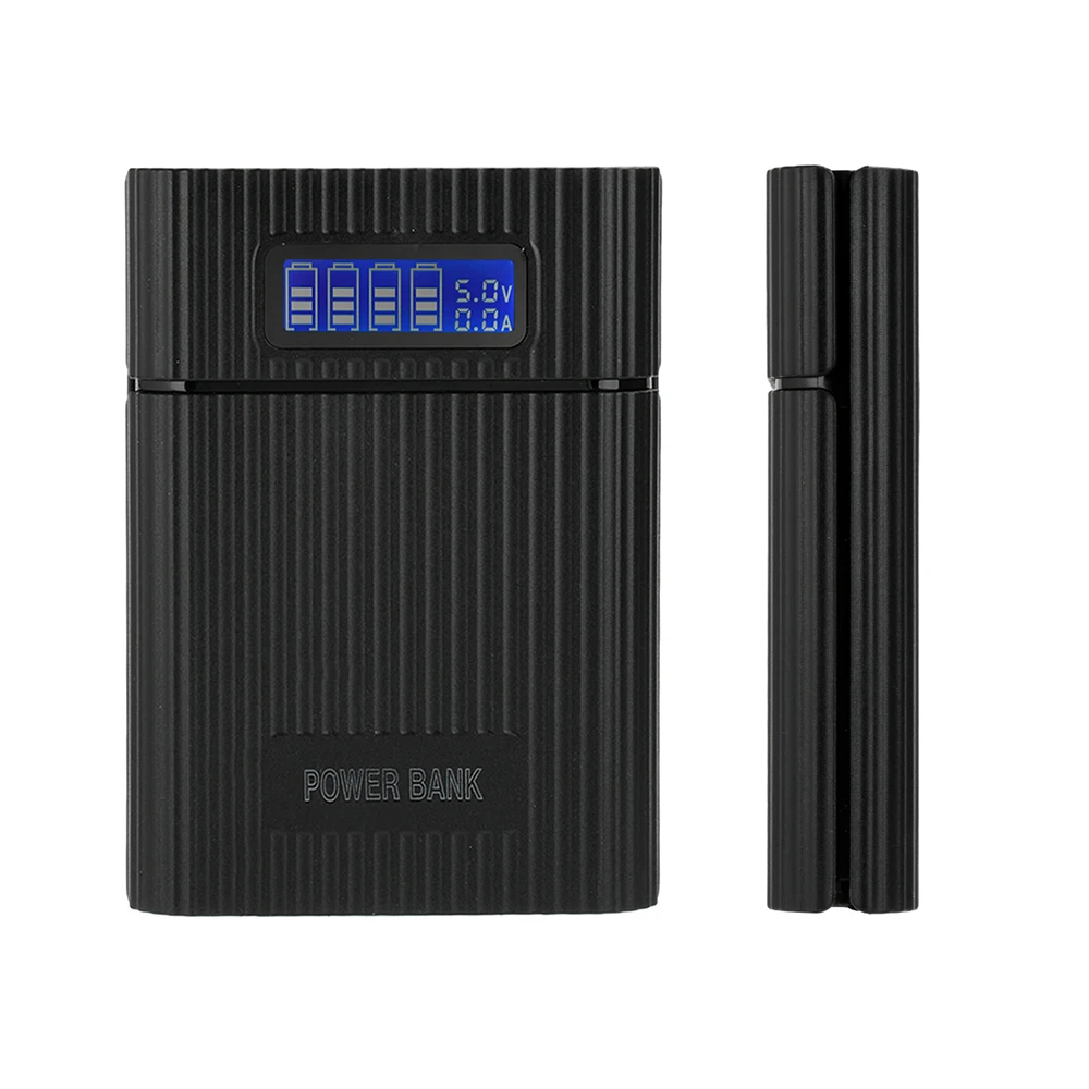 Фото 18650 Держатель батареи Power Bank Чехол 18650*4 5 В Dual USB Цифровой дисплей Зарядка DIY Корпус для мобильного телефона Коробка для хранения батарей №2