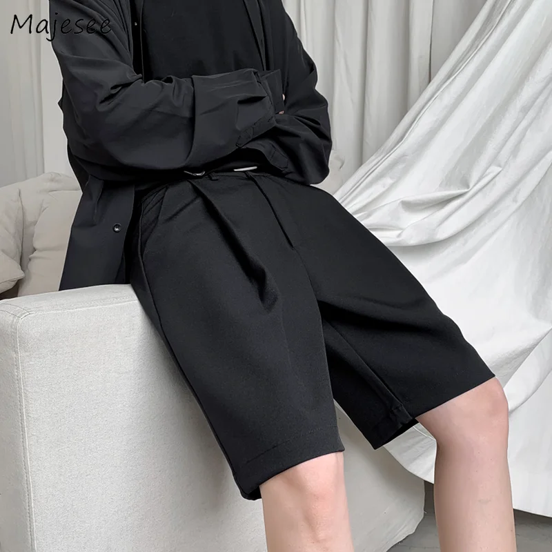 

Shorts Men Casual Loose Trendy Joggers Summer Thin Fashion Knee-length Basic All-match Ins Pockets Harajuku Bottoms Streetwear