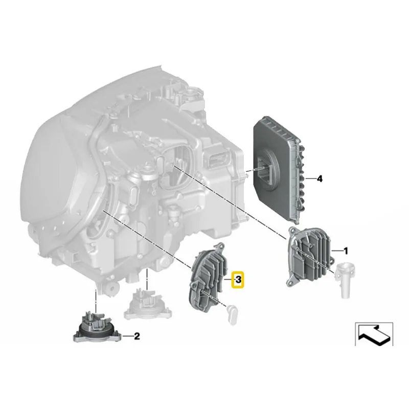 Для-BMW 2016-2019 X3 G01 X4 G02 левый светодиодный модуль управления указателем поворота