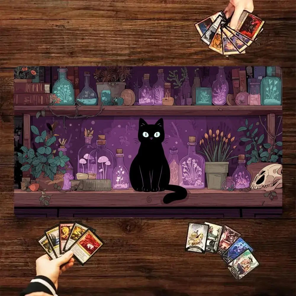 Фото Ретро-коврик для настольных игр и карт Magic: The Gathering (MTG) с противоскользящим основанием, 35x60 см, для TCG №1