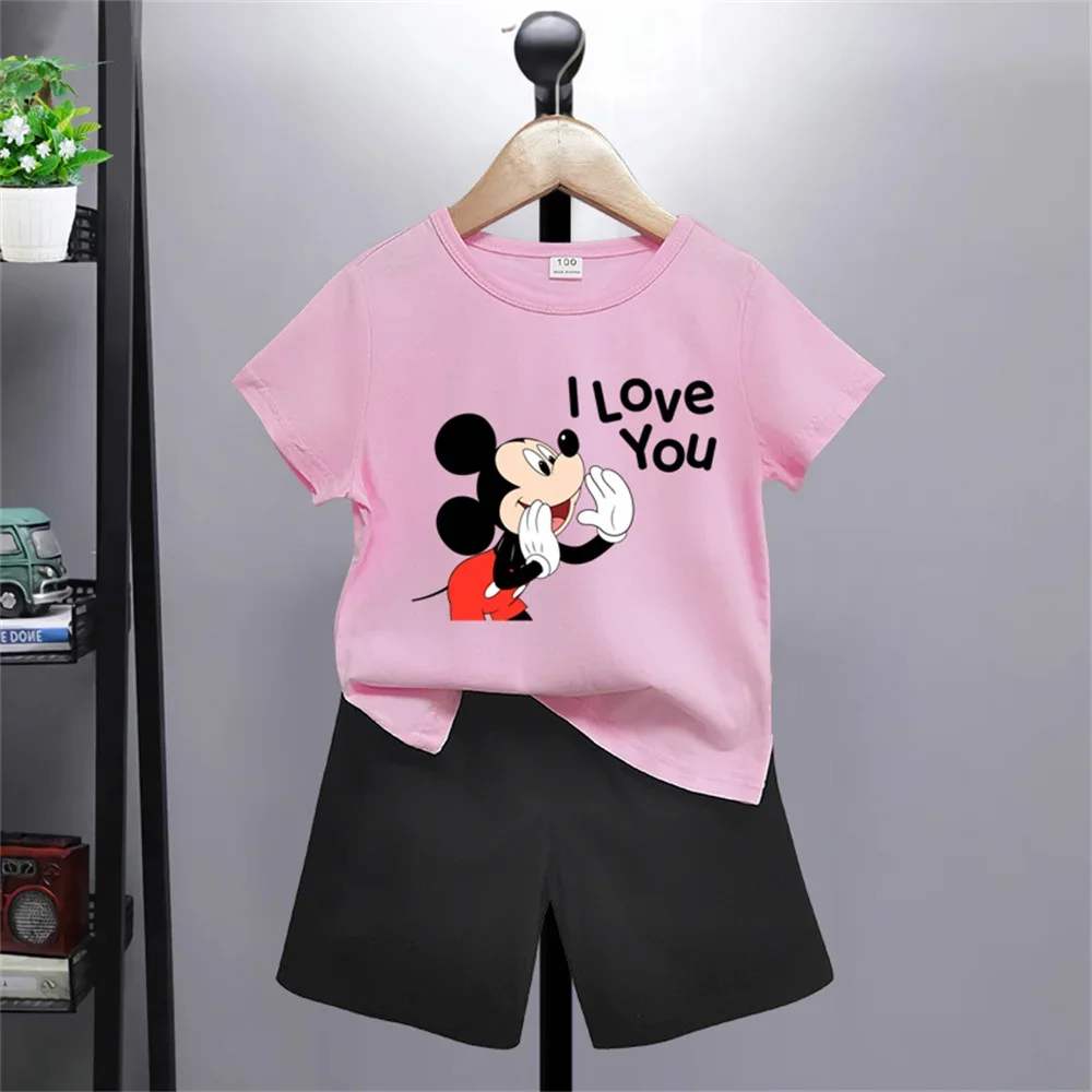 Новый комплект из шортов с коротким рукавом и мультяшного героя мультфильма