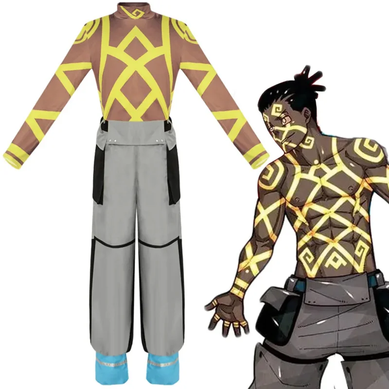 Enn No Shouboutai Fire Force Anime Ogun Montgomery косплей костюм ролевая игра униформа для мужчин на