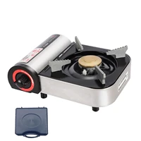 portable camping stove portable cassette furnace stove for outdoor cooking camping burner stove dual purpose outdoor grill