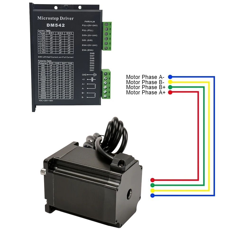 NEMA23 57 Шаговый двигатель 1 8 Нм 2 фазы 270 унций 3A 76 мм вал 57HS76 4-выводной для