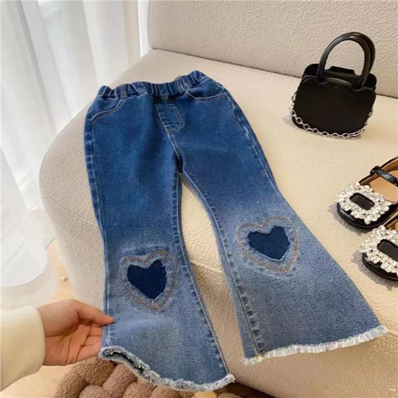

Jeans For Girls 2023 Spring & Autumn Gradual Change Fashion Denim Bell Bottoms Children Children Girls Jeans 1 2 3 4 5 6 7 Years