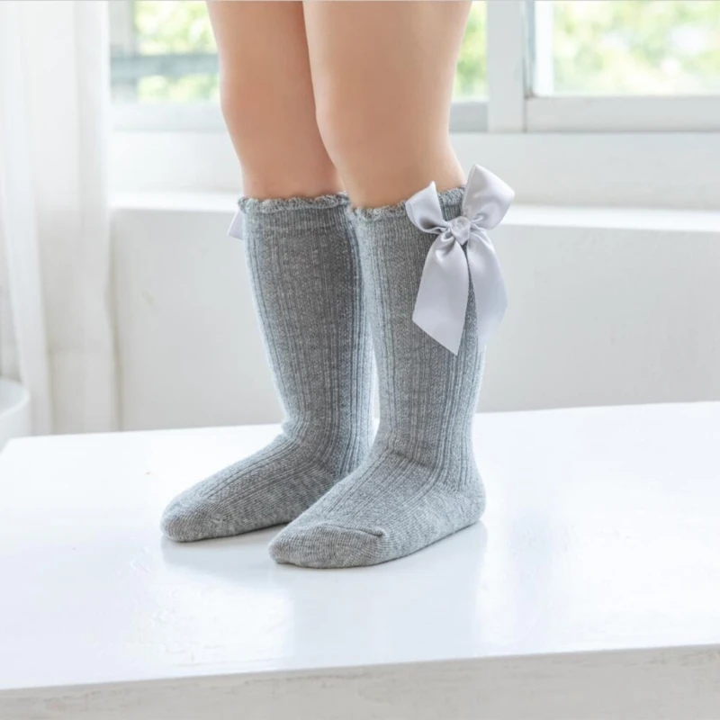 

Long Stockings Infants Toddlers Ruffled Socks School Uniform Leggings Stocking