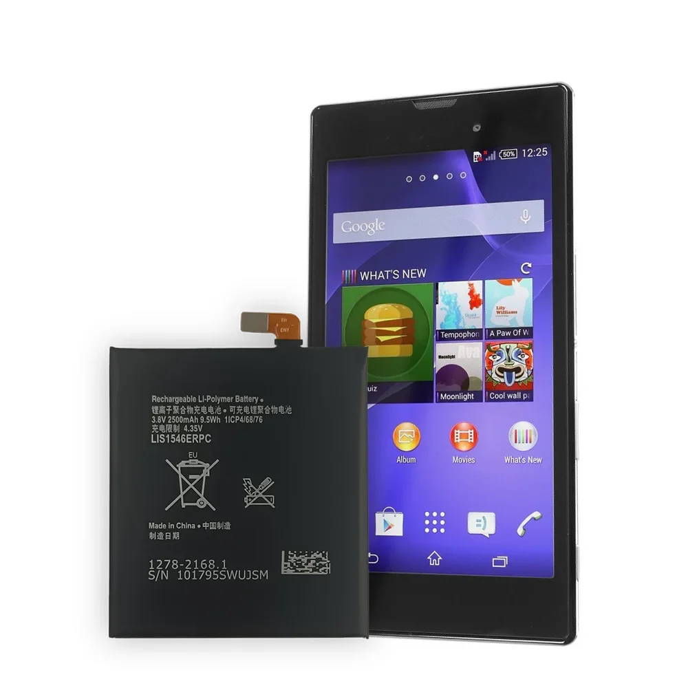 Высококачественная сменная батарея для SONY C3 D2533 S55T U D2502 T3 M50W LIS1546ERPC литиевые