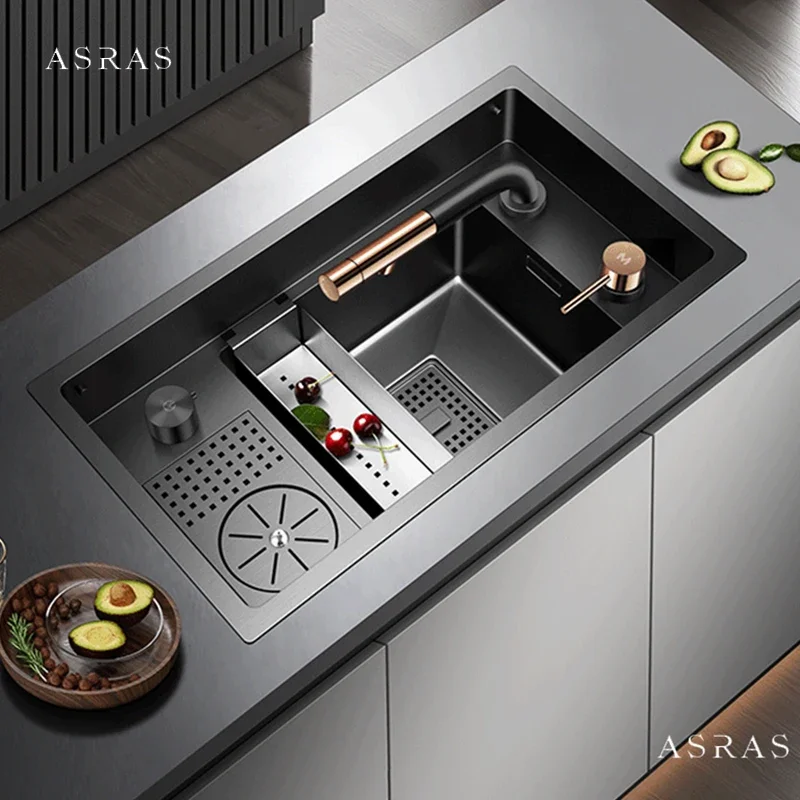 Новый ASRAS Nano маленький размер кухонная островная раковина шайба для чашек