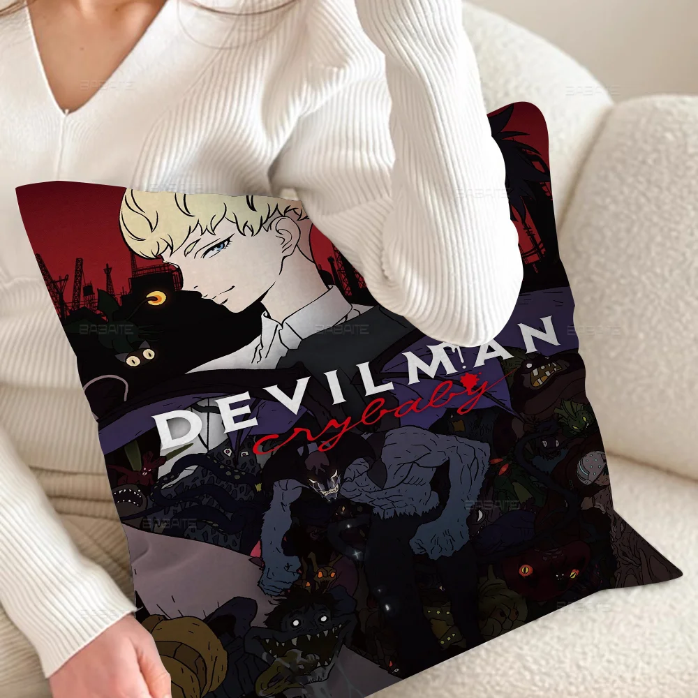 Anime D-Devilman C-Crybaby Pillow Gift Home Office Decoration Bedroom Sofa Car Cushion CoverPillow Case