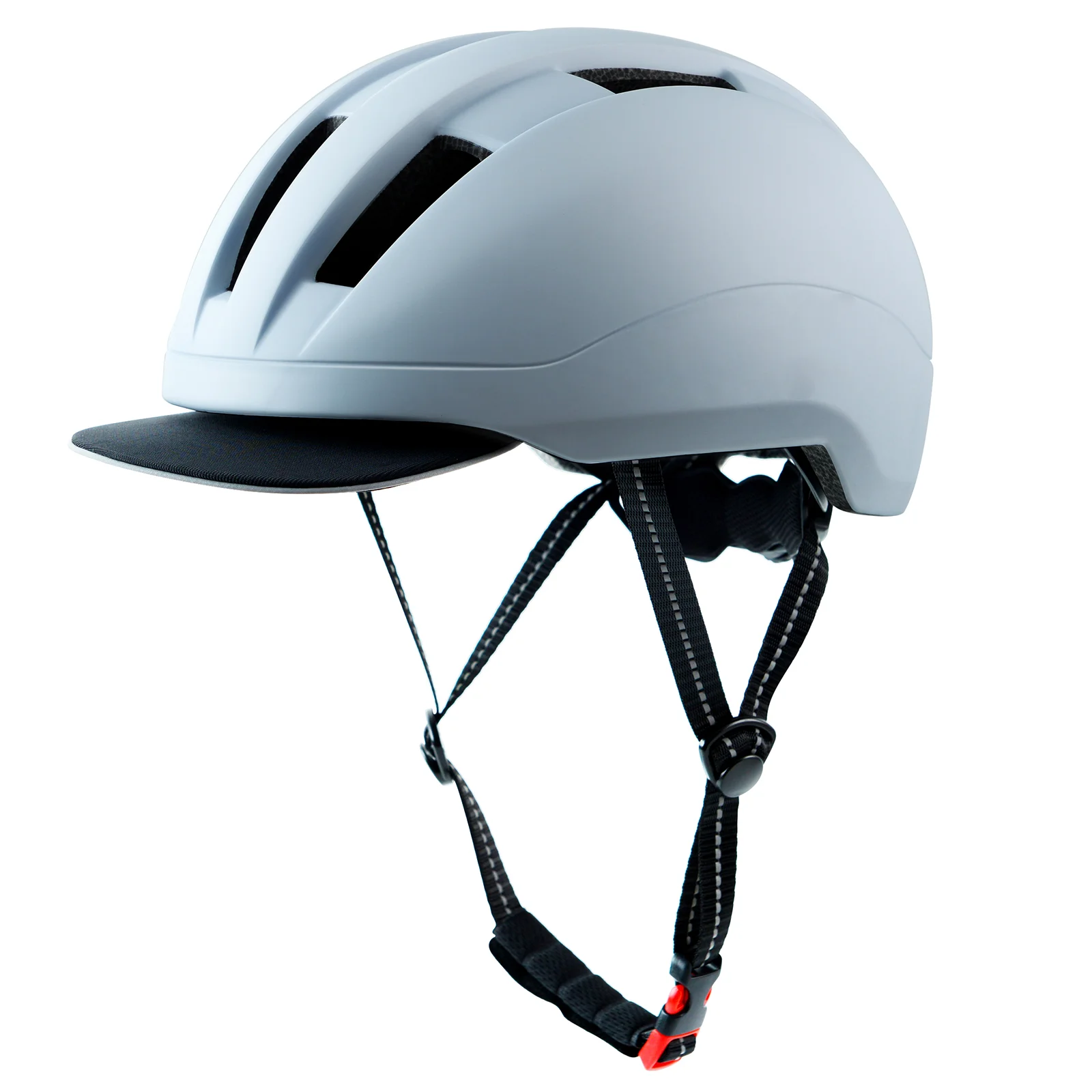 

Adult Bike Helmet, Commuter Bicycle Helmet with Removable Visor (57-62cm ,White)