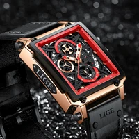 relogio masculino lige men watches top brand luxury big dial watch man date waterproof quartz wristwatch sport chronograph clock