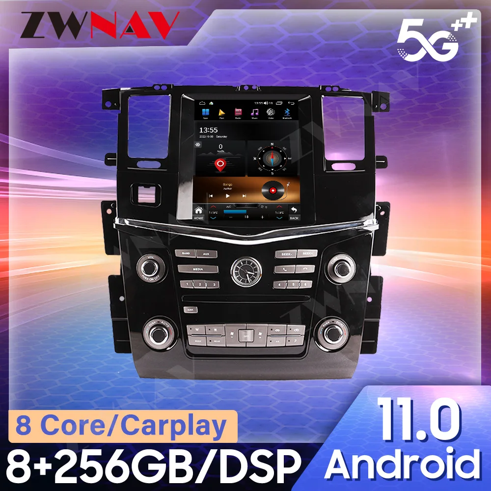 

Автомобильный мультимедийный плеер с GPS-навигацией, радио, головное устройство, проигрыватель для Nissan патруль 2010-2018 Tesla Style Android