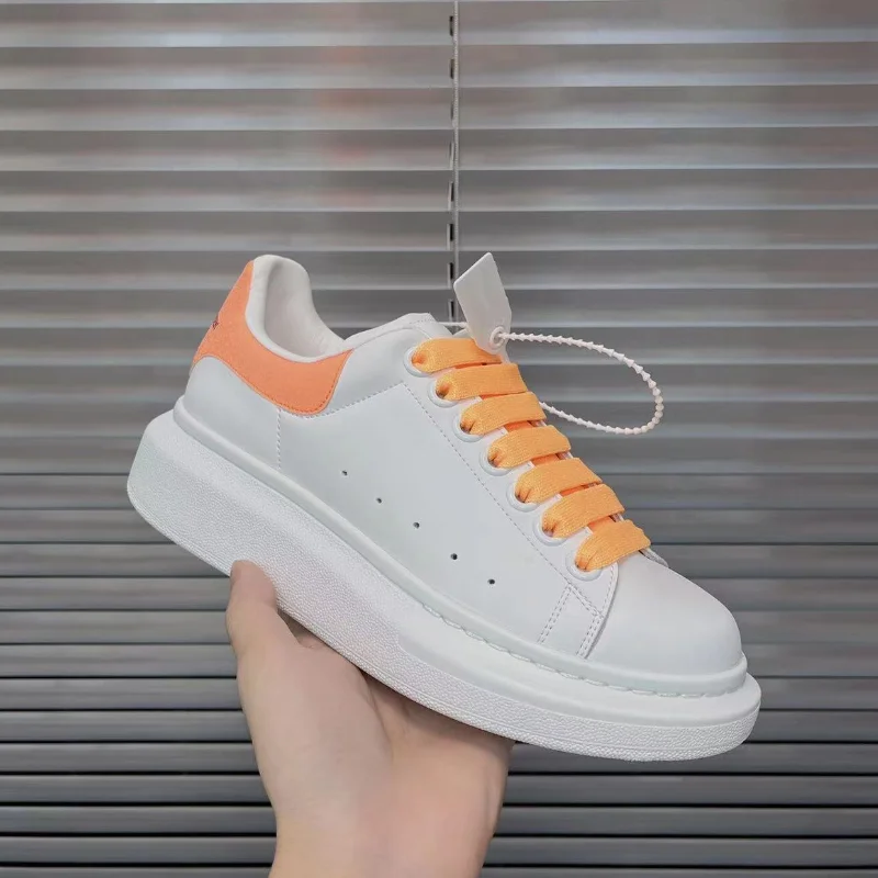 Women's Little White Shoes 2023 Spring/Summer New Popular Flat Bottom Matsuke Thick Bottom Casual Strap Sports Shoes