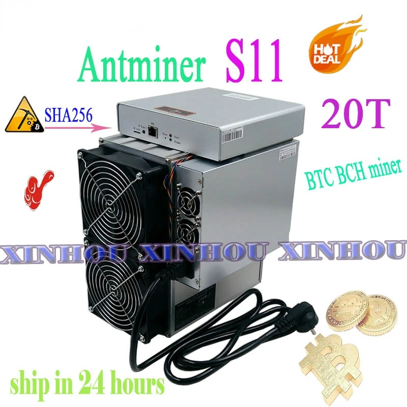 

Used BTC BCH miner Antminer S11 20T SHA256 Asic Miner Bitcoin Mining Better Than S17 T17 S9 WhatsMiner M3 M21 Innosilicon T3 T2T