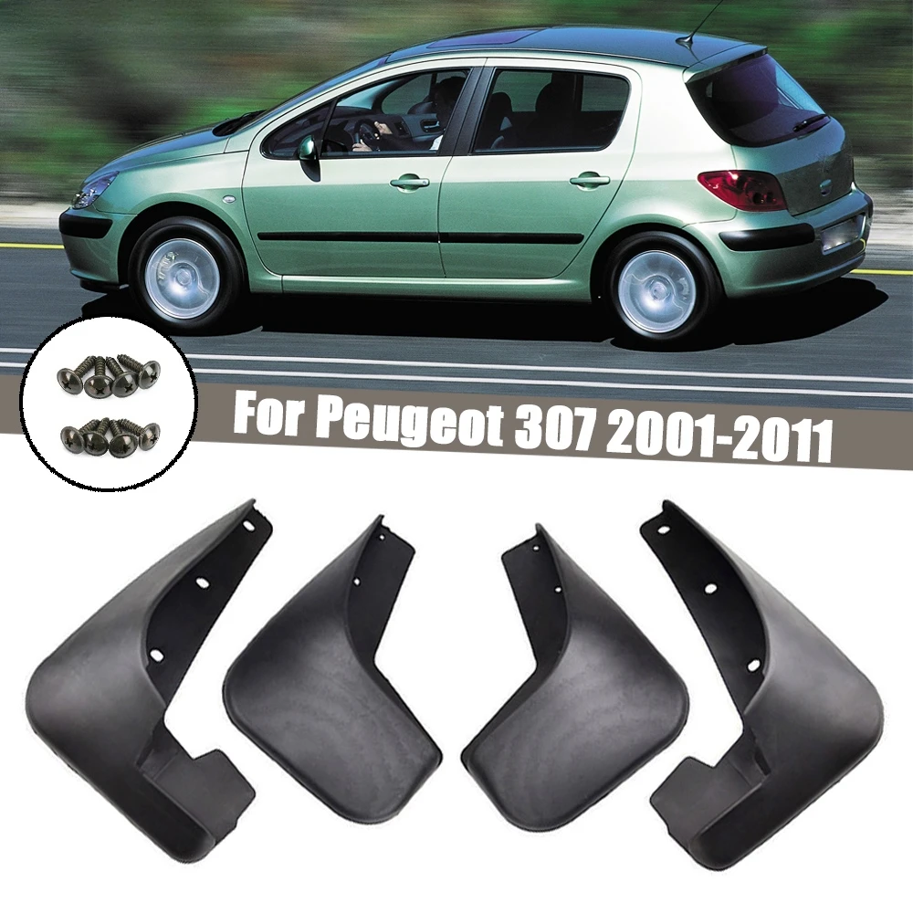 Автомобильные брызговики для Peugeot 307 3dr и 5dr Hatchback Hatch 4-дверный седан 2001-2011 крыло