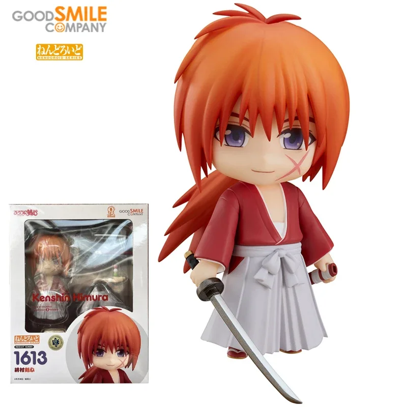 

ПВХ-экшн-модель 1613 Himura Kenshin с хорошей улыбкой, NENDOROID, красивая коллекция, оригинальное украшение для рабочего стола, игрушка в подарок