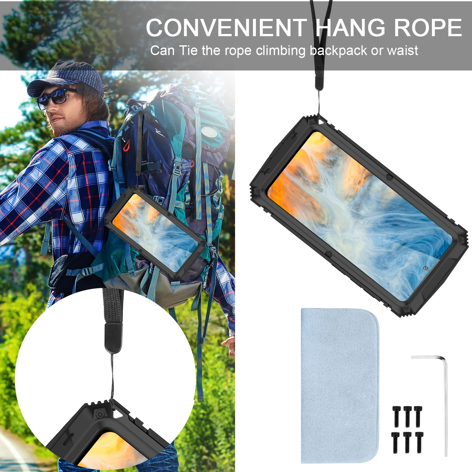 R-just Heavy Duty Armor Phone Case For Samsung Galaxy S21 S20 Plus Fe Metal Aluminum Protective Case & Kickstand Note 20 Ultra