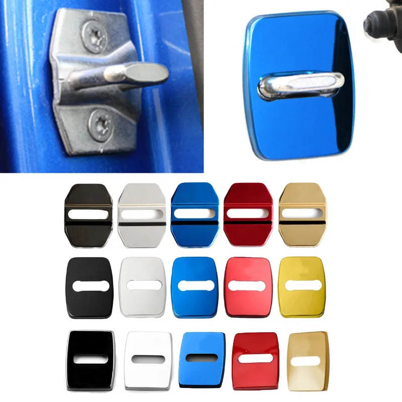 

4pcs Stainless Steel Car Door Lock Cover Decal Decoration for M Power G14 G15 G16 G29 G01 G08 G02 G05 G18 G06 G07 G87 F30 F32 X5