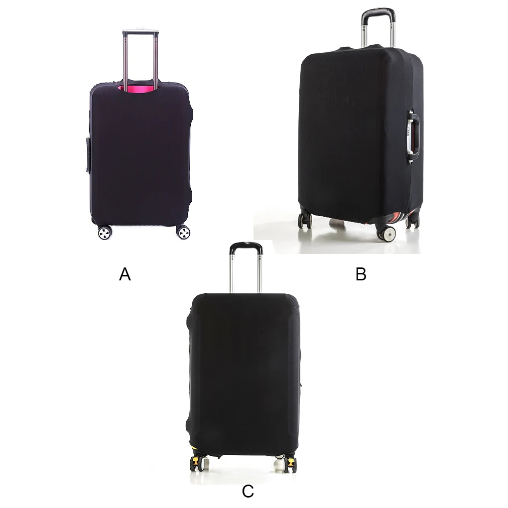 

Travel Trolley Luggage Case Storage Cover Suitcase Solid Color Protector