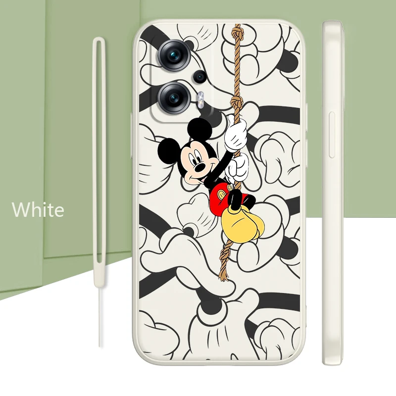 

Mickey&Minnie Mouse Case For Xiaomi Poco X4 X3 X2 M4 M3 F4 F3 C40 C3 GT Pro NFC 5G Soft Liquid Rope Phone Cover Core Coque Capa