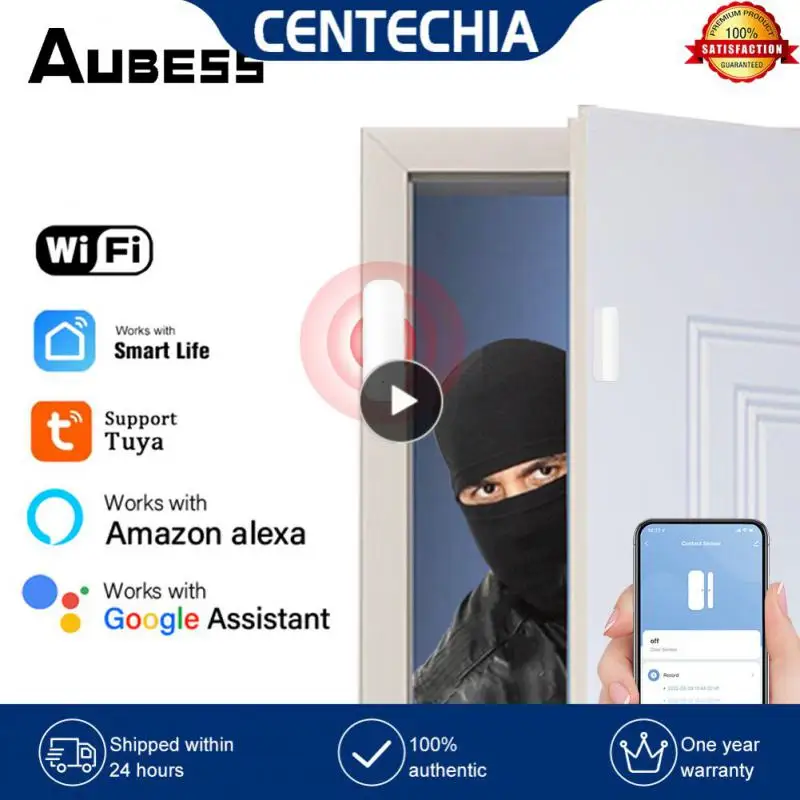 

Смарт-датчик открывания/закрытия окон с Wi-Fi и управлением через приложение