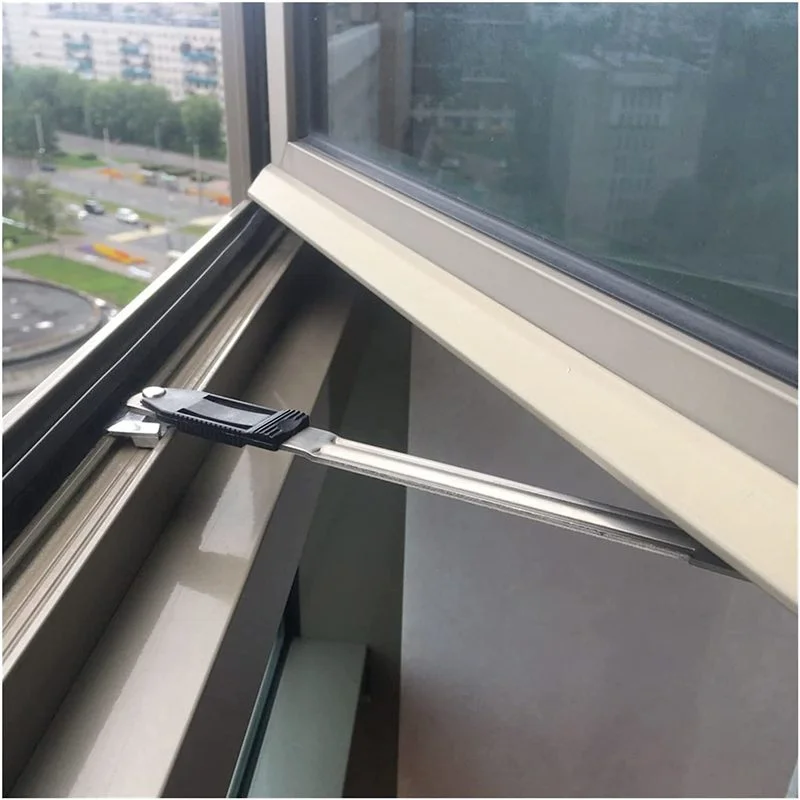 

Inside Adjustable Stainless Steel Aluminum Window Sliding Wind Bracing Limiter Two-Link Angle Controller Window Wind Support