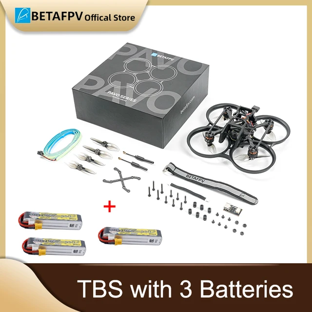 BetaFPV Pavo20 BNF TBS + 3 batteries